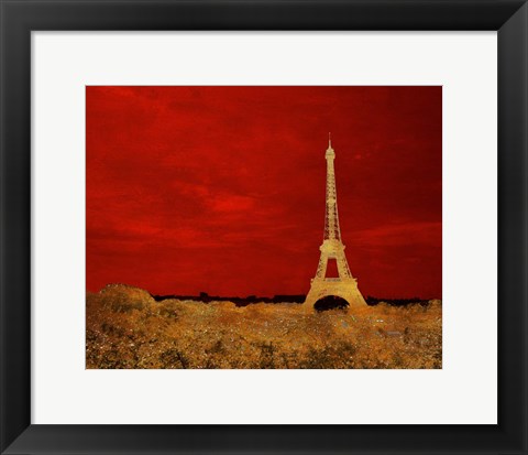 Framed Red Paris Print