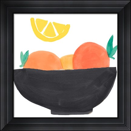 Framed Fruit Bowl I Print