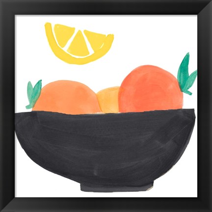 Framed Fruit Bowl I Print