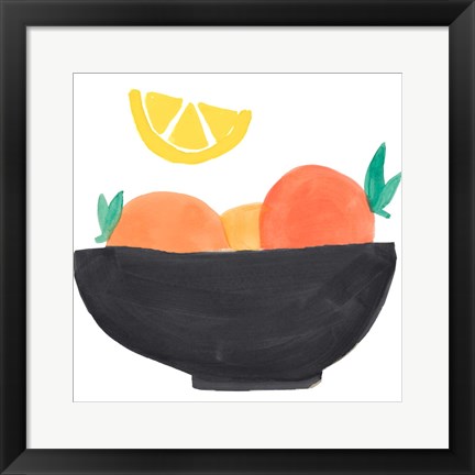 Framed Fruit Bowl I Print