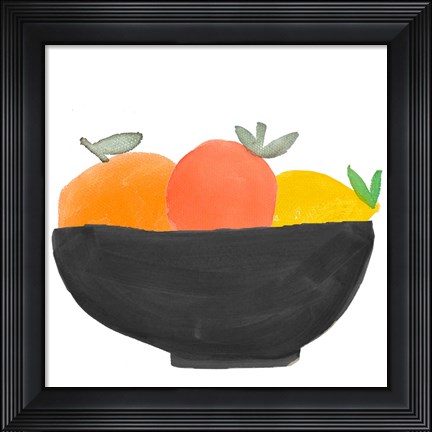 Framed Fruit Bowl II Print