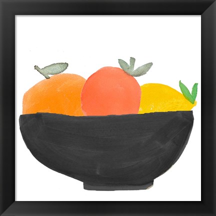 Framed Fruit Bowl II Print