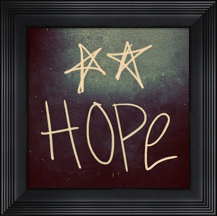 Framed Triple Love and Hope II Print