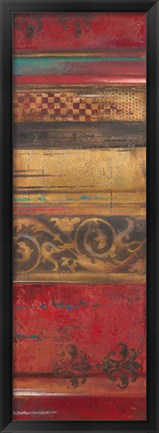 Framed Eclecticism on Red Print