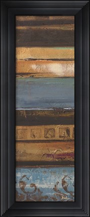 Framed Blue Eclectic I Print