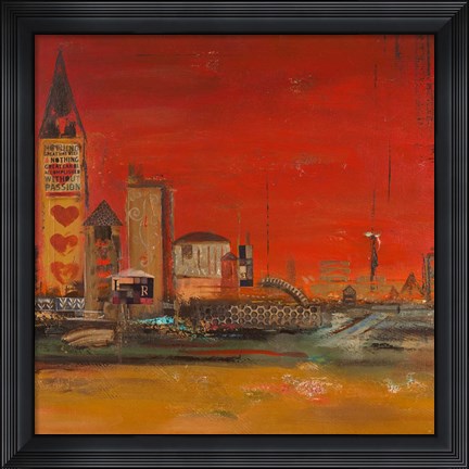 Framed Crazy City II Print