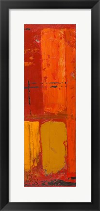 Framed Abstraction on Red II Print