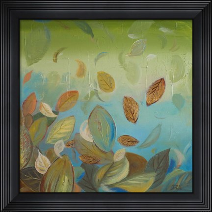 Framed Thinking Green I Print