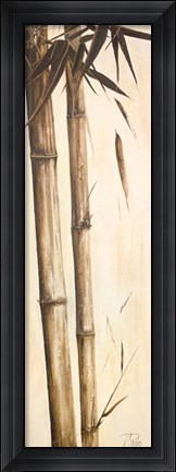 Framed Sepia Guadua Bamboo I Print
