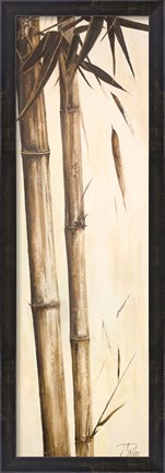 Framed Sepia Guadua Bamboo I Print