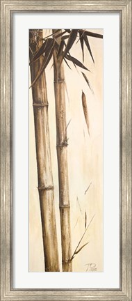 Framed Sepia Guadua Bamboo I Print