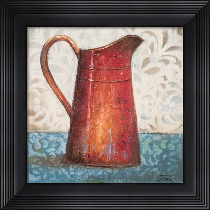 Framed Red Pots II Print