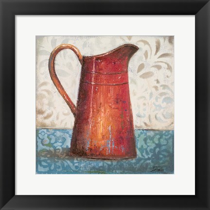 Framed Red Pots II Print