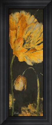 Framed Poppy Garden Panel I Print
