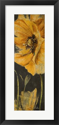 Framed Poppy Garden Panel II Print