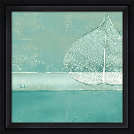 Framed Less is More on Teal I Print