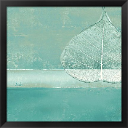 Framed Less is More on Teal I Print