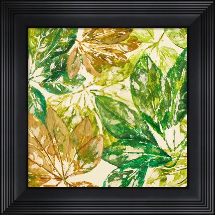 Framed Green Overlay I Print