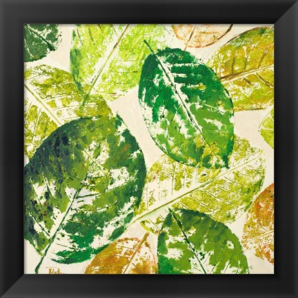 Framed Green Overlay II Print