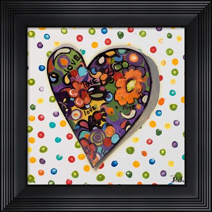 Framed Hearts of Love I Print