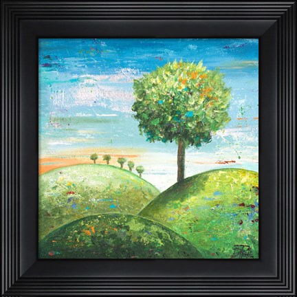 Framed Cute Tree I Print
