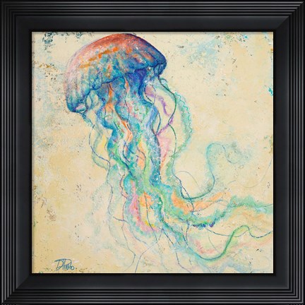 Framed Creatures of the Ocean I Print