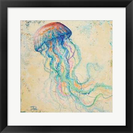 Framed Creatures of the Ocean I Print