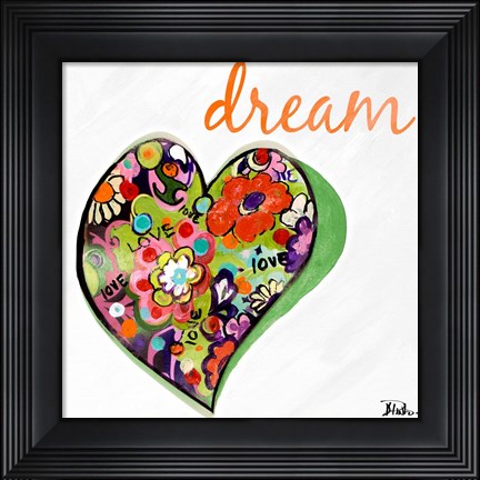 Framed Expressive Heart II Print