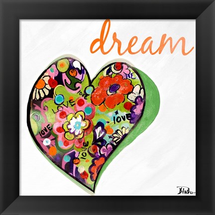 Framed Expressive Heart II Print