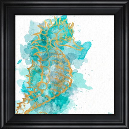 Framed Watercolor Surf Side II Print