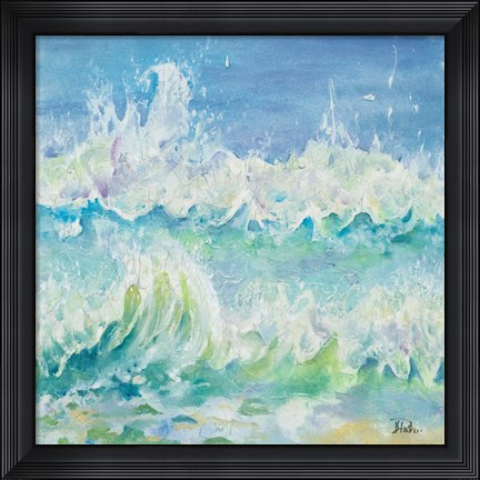 Framed Las Olas Square I Print
