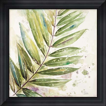 Framed Jungle Inspiration Watercolor I Print