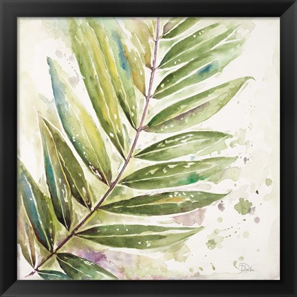 Framed Jungle Inspiration Watercolor I Print