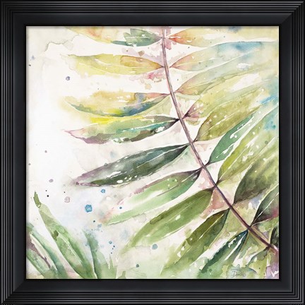 Framed Jungle Inspiration Watercolor II Print