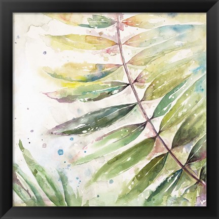 Framed Jungle Inspiration Watercolor II Print