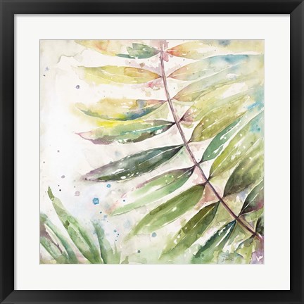 Framed Jungle Inspiration Watercolor II Print