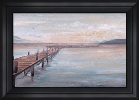 Framed Calm Placid Lake Print