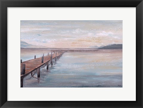 Framed Calm Placid Lake Print