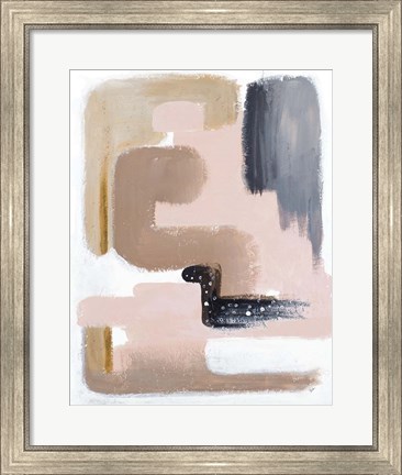 Framed Black Bird Abstract Print