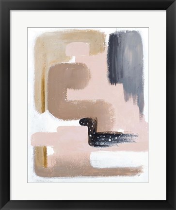 Framed Black Bird Abstract Print