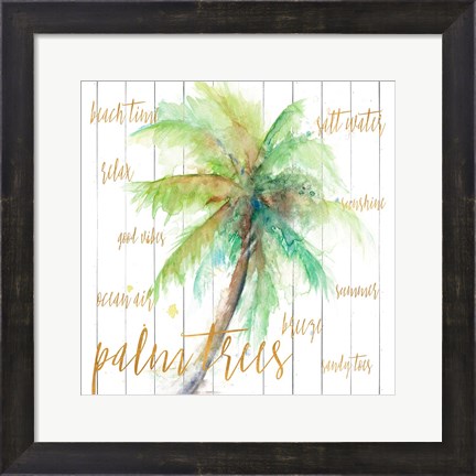 Framed Vacation Palm Print