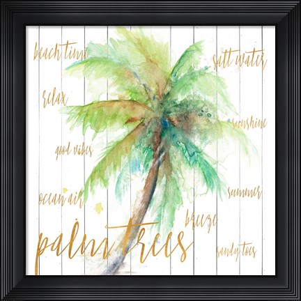 Framed Vacation Palm Print