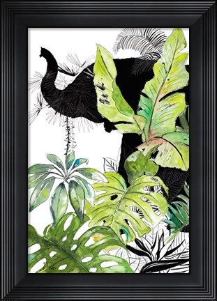 Framed Elefante Negro I Print