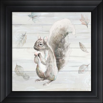 Framed Neutral Squirrel Print