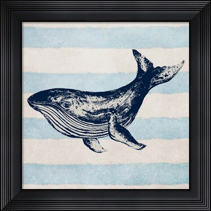 Framed Surf Side Stripe IV Print