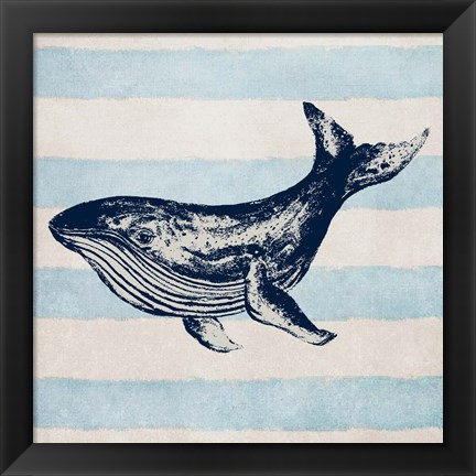 Framed Surf Side Stripe IV Print