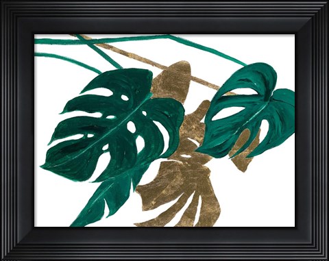 Framed Modern Jungle Leaves I Print
