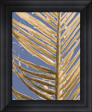 Framed Golden Wet Palm Print