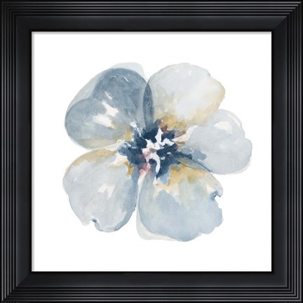 Framed Indigo Blue Print
