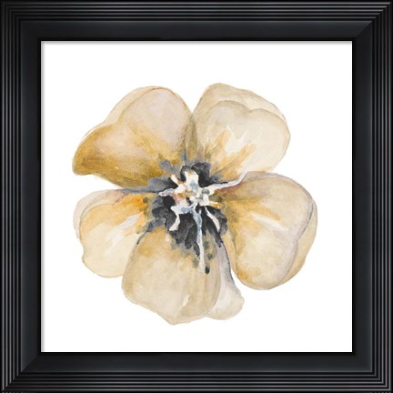 Framed Yellow Flower Print